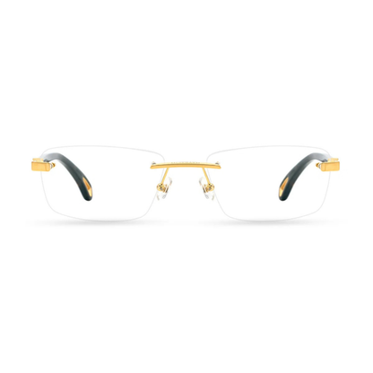 Maybach THE ARTIST IX unisex rimless optical frame crafted in premium titanium with luxury German craftsmanship.