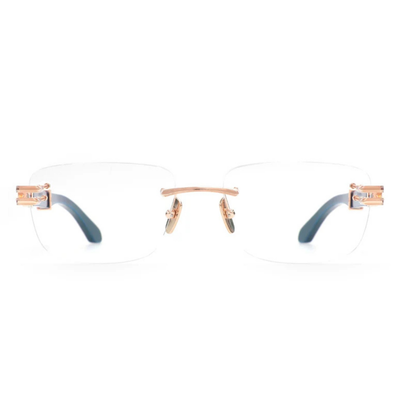 Maybach THE HIGHNESS I unisex rectangle optical frame crafted with premium titanium and luxury detailing.