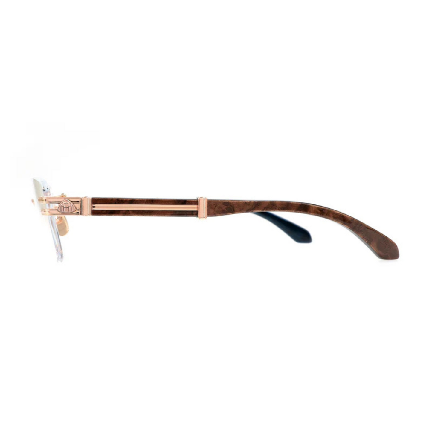 Maybach THE HIGHNESS I unisex rectangle optical frame crafted with premium titanium and luxury detailing.