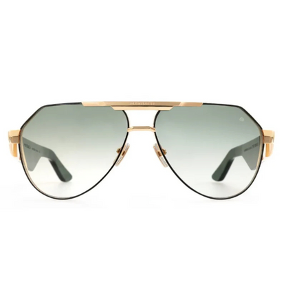 Maybach The King III men's aviator sunglasses handcrafted with premium materials and luxury detailing.