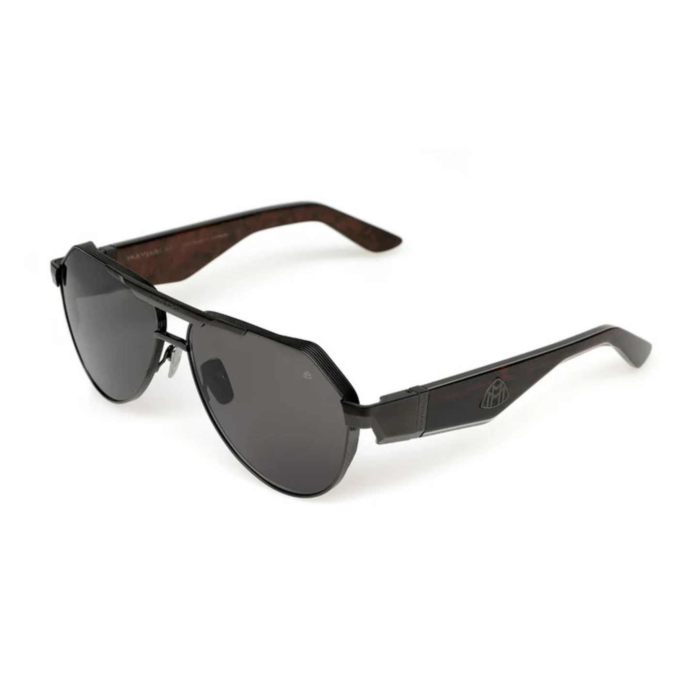 Maybach The King III men's aviator sunglasses handcrafted with premium materials and luxury detailing.