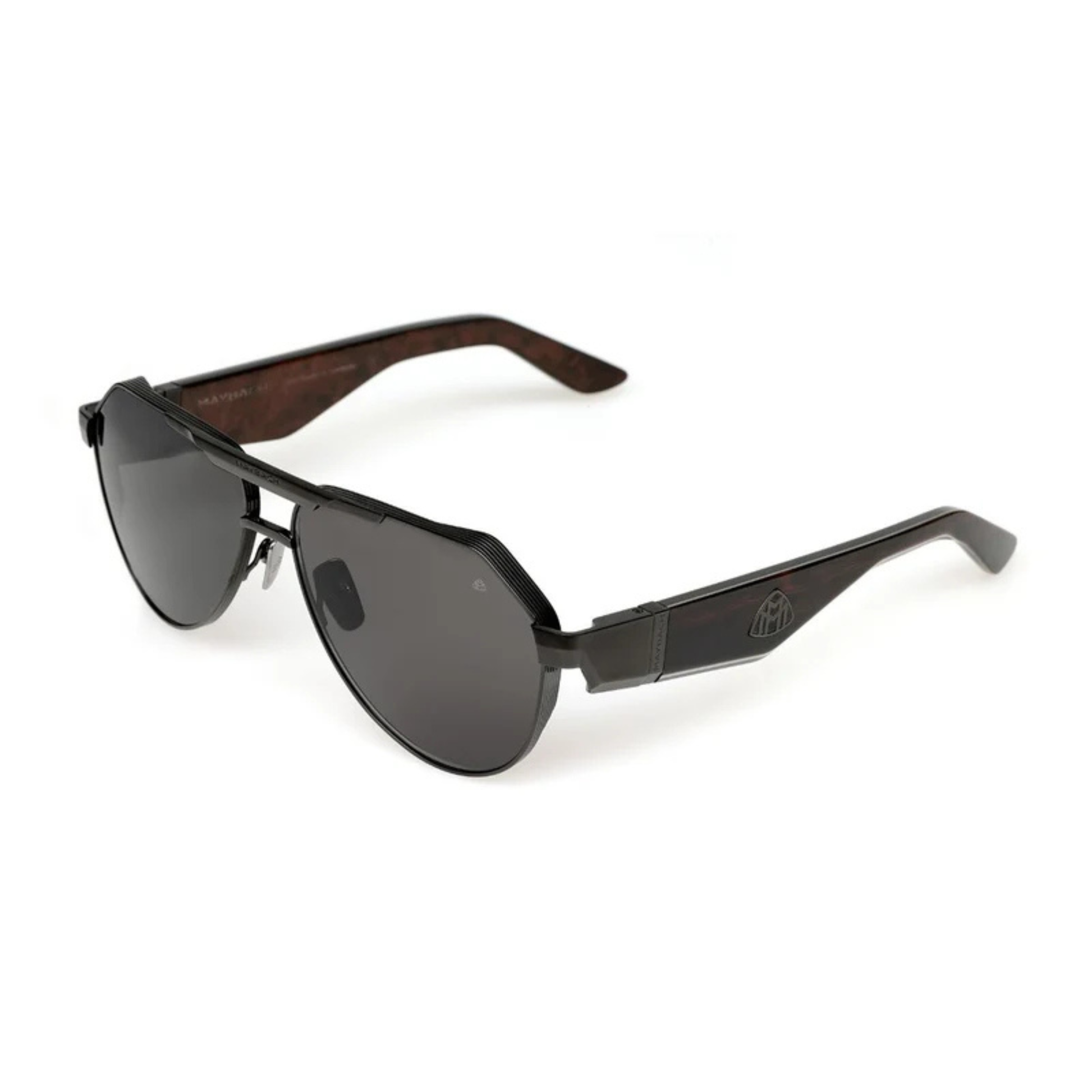 Maybach The King III men's aviator sunglasses handcrafted with premium materials and luxury detailing.