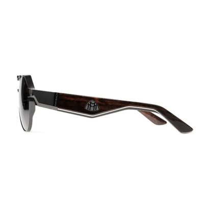 Maybach The King III men's aviator sunglasses handcrafted with premium materials and luxury detailing.