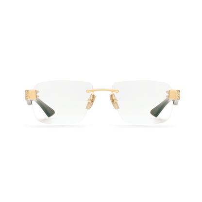 Maybach THE MAGIC III unisex rimless square optical frame crafted in premium titanium with luxury detailing.