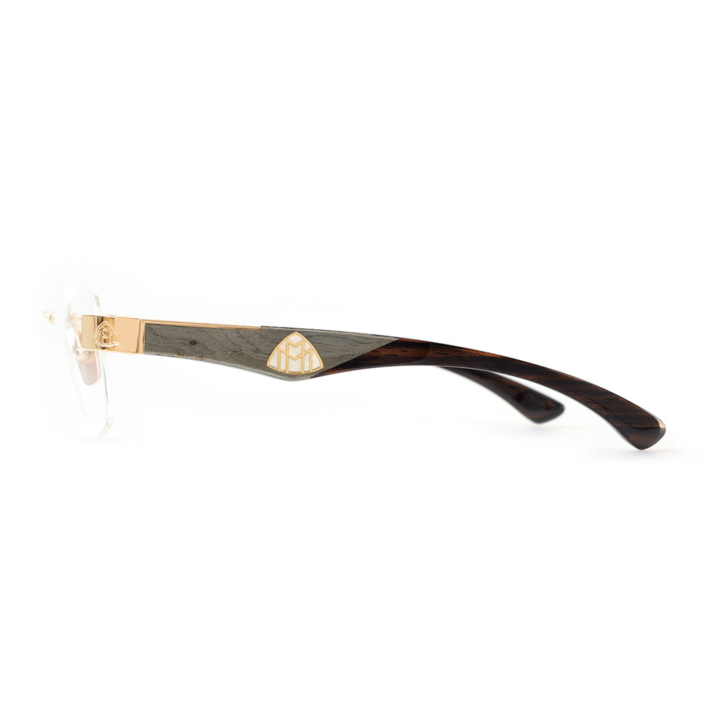Maybach THE MAGIC III unisex rimless square optical frame crafted in premium titanium with luxury detailing.
