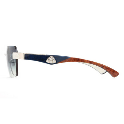 BrownBluePA/WDF/M10 Maybach THE MAGIC SUN I luxury unisex rectangle sunglasses with premium designer frame
