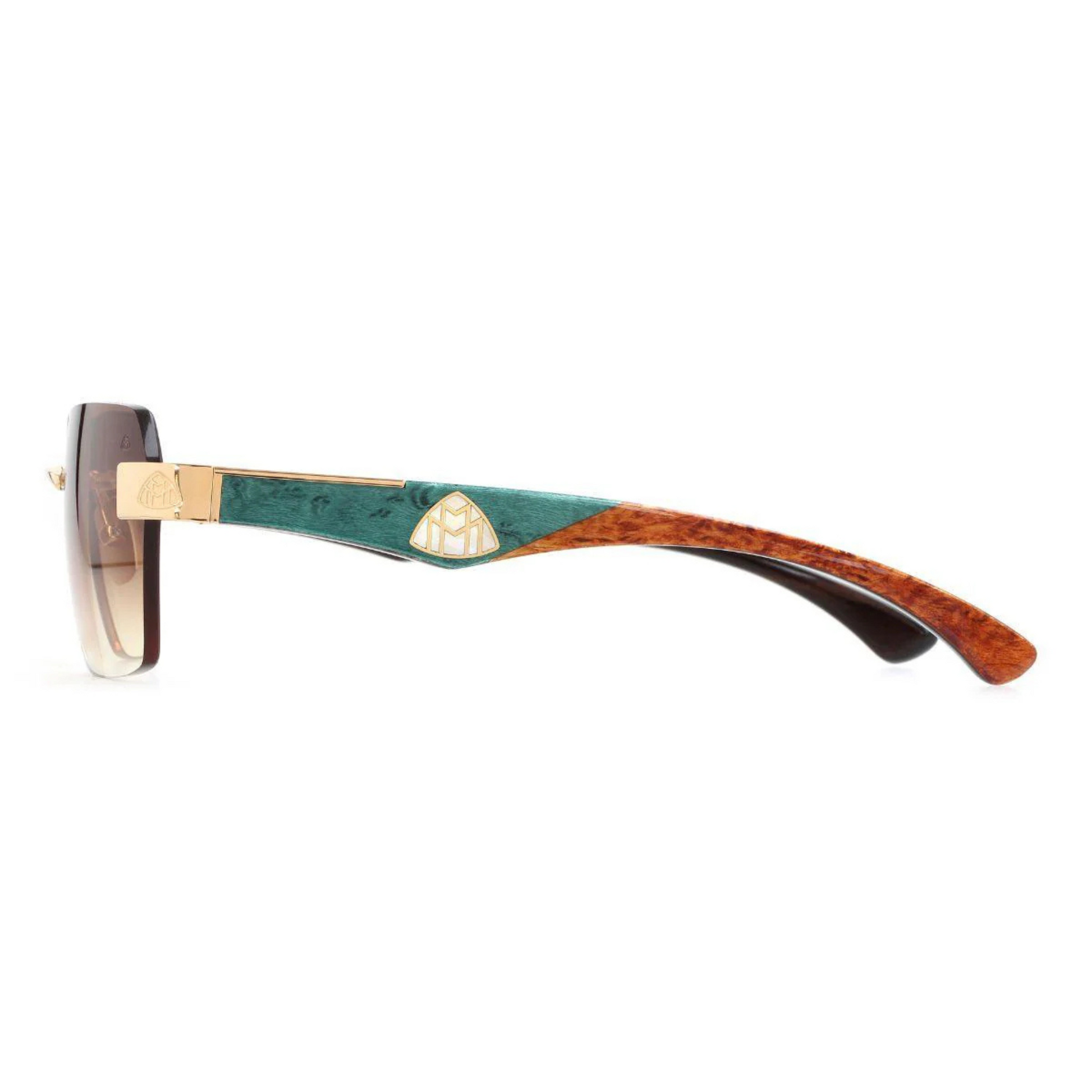 BlueBrownPA WDE M09 Maybach THE MAGIC SUN I luxury unisex rectangle sunglasses with premium designer frame