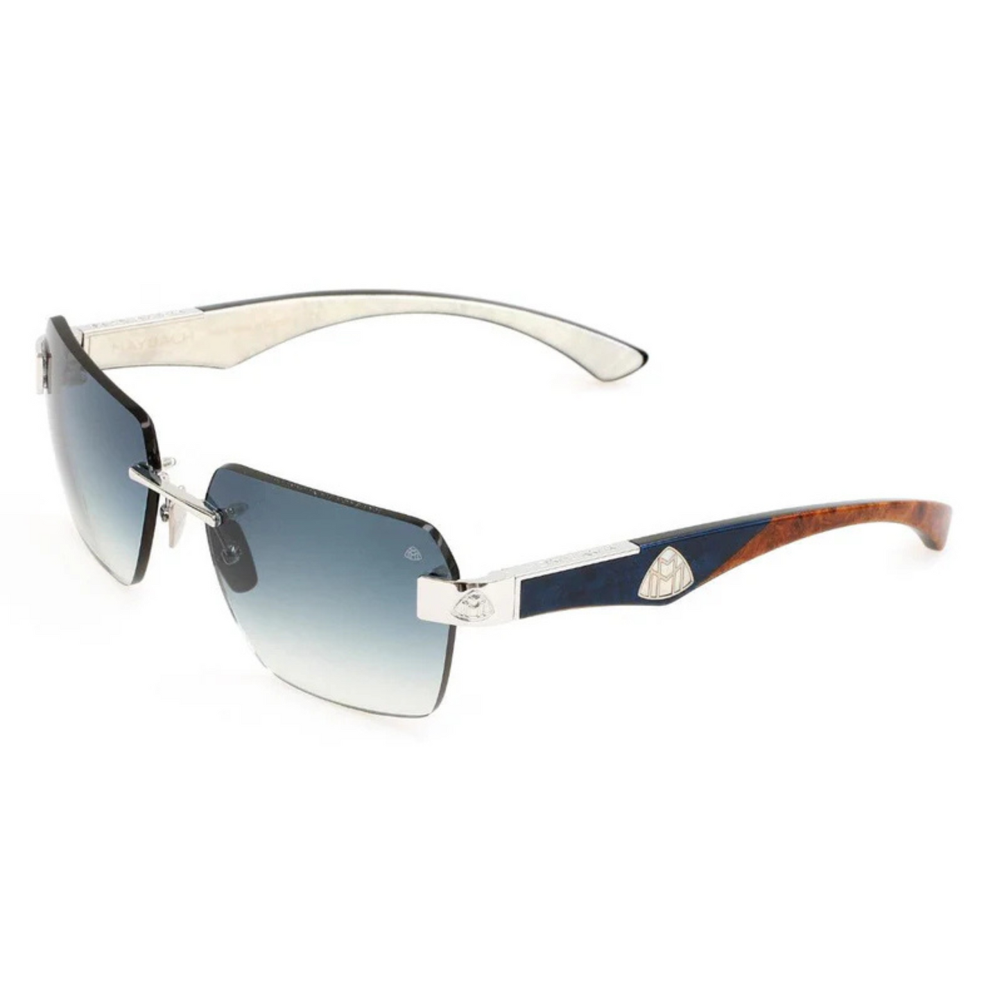 BrownBluePA/WDF/M10 Maybach THE MAGIC SUN I luxury unisex rectangle sunglasses with premium designer frame