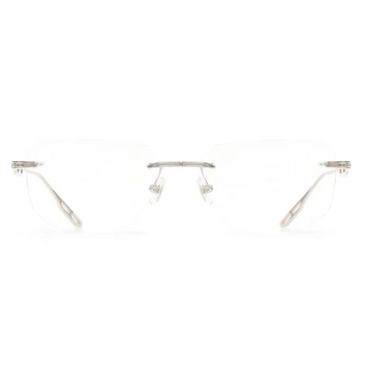Maybach THE ULTIMATE I MG Z25 57 rimless rectangle unisex luxury optical frame Front View 