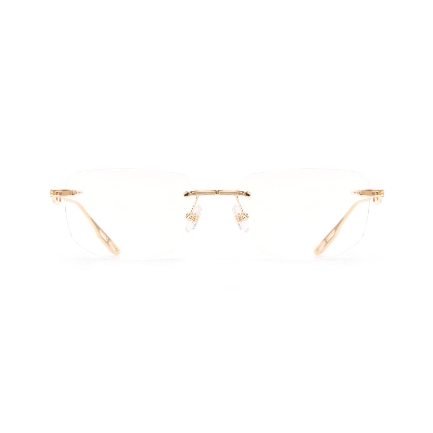 Maybach THE ULTIMATE I MG Z25 57 rimless rectangle unisex luxury optical frame Front View 