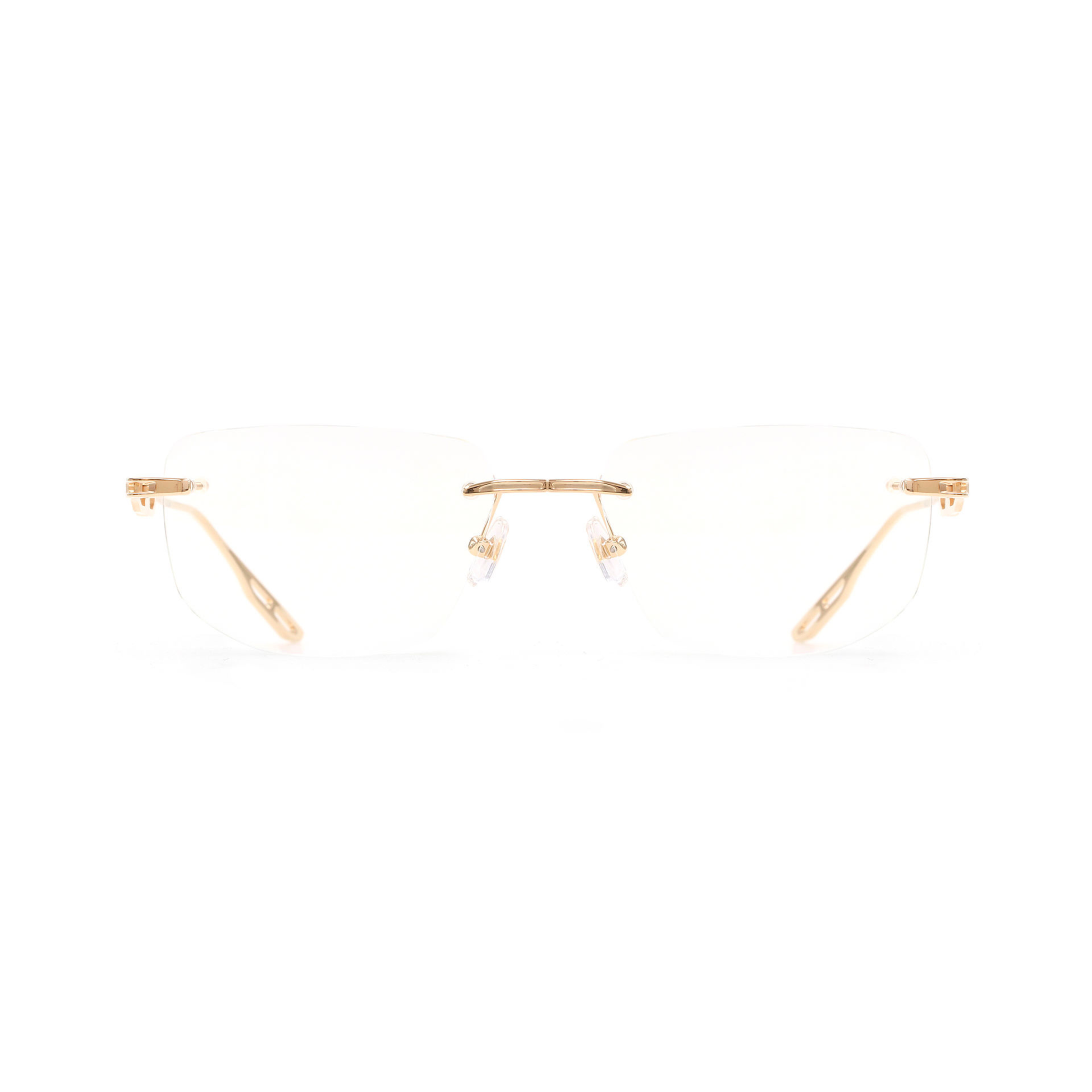 Maybach THE ULTIMATE I MG Z25 57 rimless rectangle unisex luxury optical frame Front View 