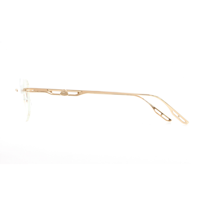 Maybach THE ULTIMATE I MG Z25 57 rimless rectangle unisex luxury optical frame Side View 