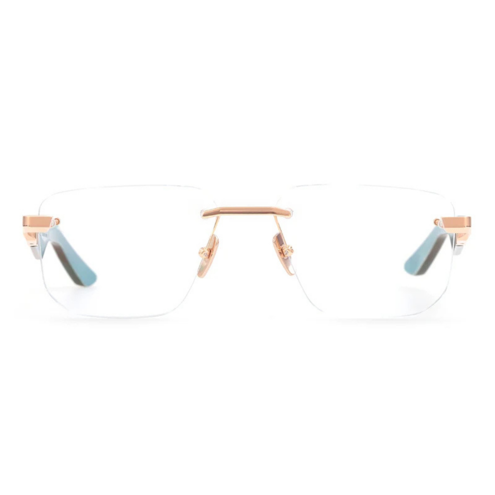 Maybach THE VISIONIST I RG WER Z65 rimless square unisex luxury optical frame Front View 