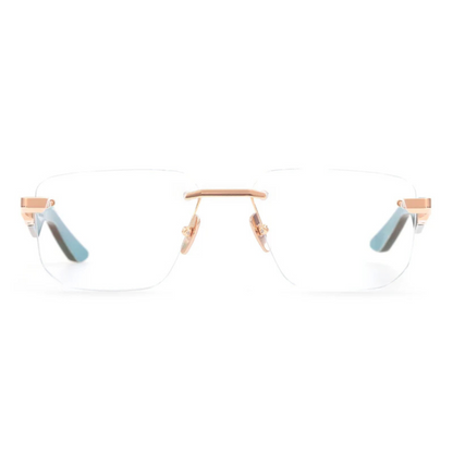 Maybach THE VISIONIST I RG WER Z65 rimless square unisex luxury optical frame Front View 
