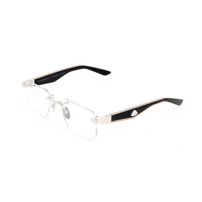Maybach THE VISIONIST I RG WER Z65 rimless square unisex luxury optical frame Angle View 