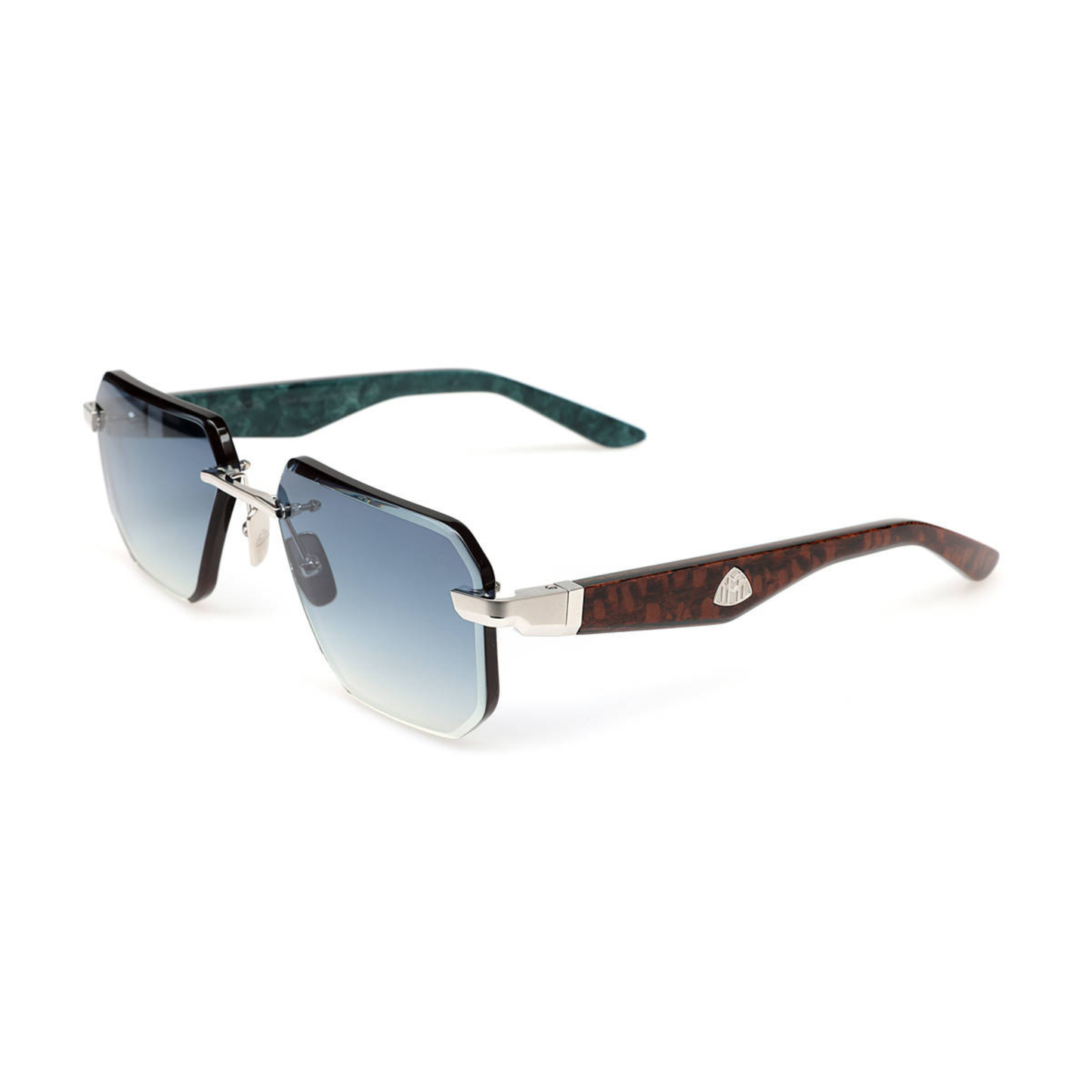 Maybach THE VISIONIST SUN I luxury rectangle unisex sunglasses Front View 