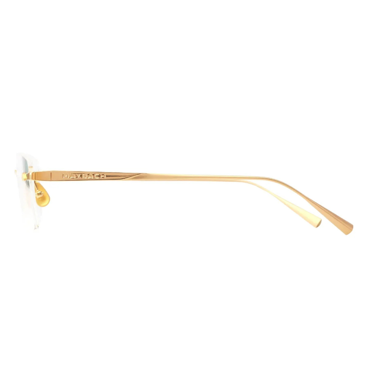 Maybach THE VISUAL I unisex rimless rectangle optical frame crafted in premium titanium with luxury German craftsmanship.