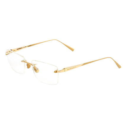 Maybach THE VISUAL I unisex rimless rectangle optical frame crafted in premium titanium with luxury German craftsmanship.