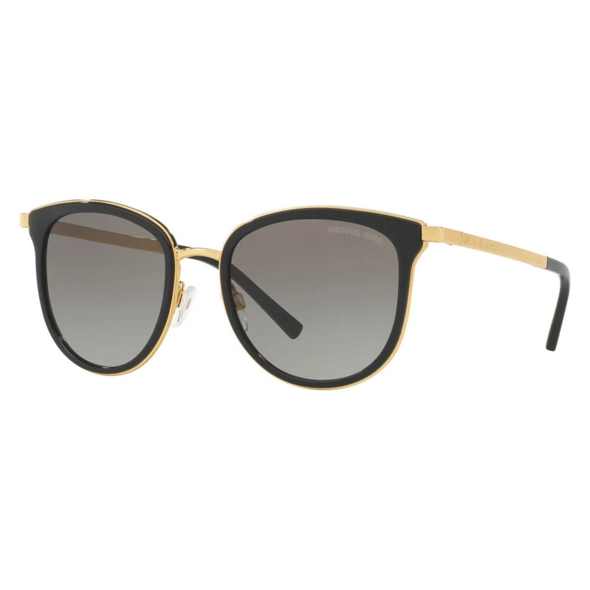 Michael Kors MK1010 women metal square sunglasses front view black gold