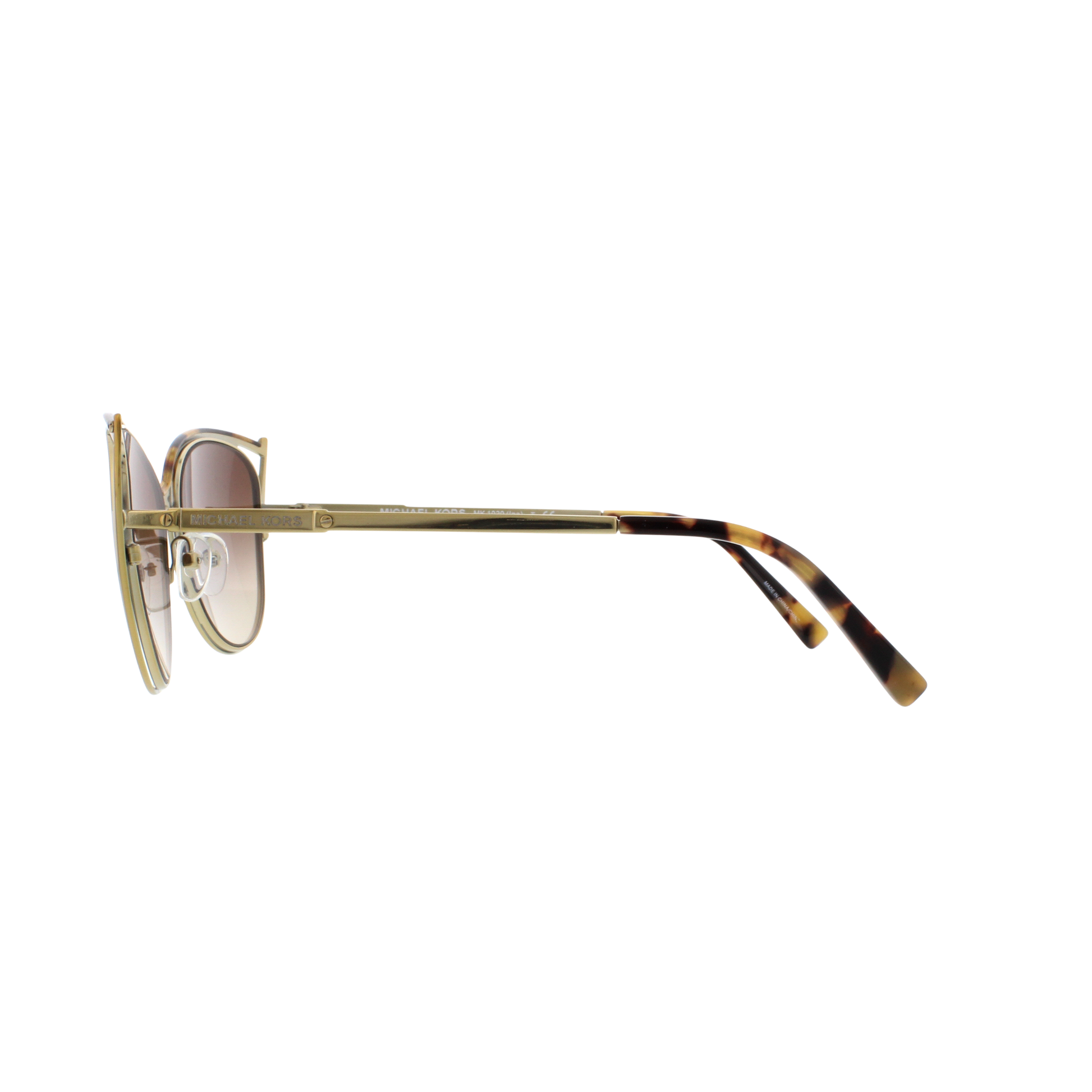 Michael Kors MK1020 women metal cat eye full rim sunglasses three-quarter view