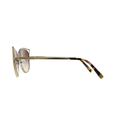 Michael Kors MK1020 women metal cat eye full rim sunglasses three-quarter view