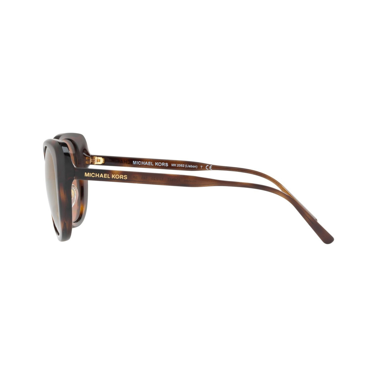 Michael Kors MK2062 women acetate metal round polarized sunglasses three-quarter view