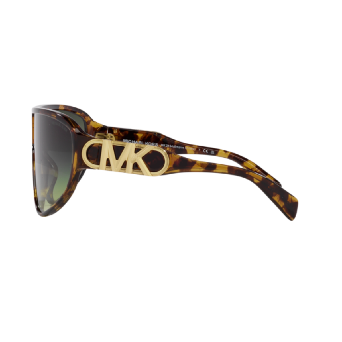 Michael Kors MK2194 women nylon rectangle shield sunglasses frame detail