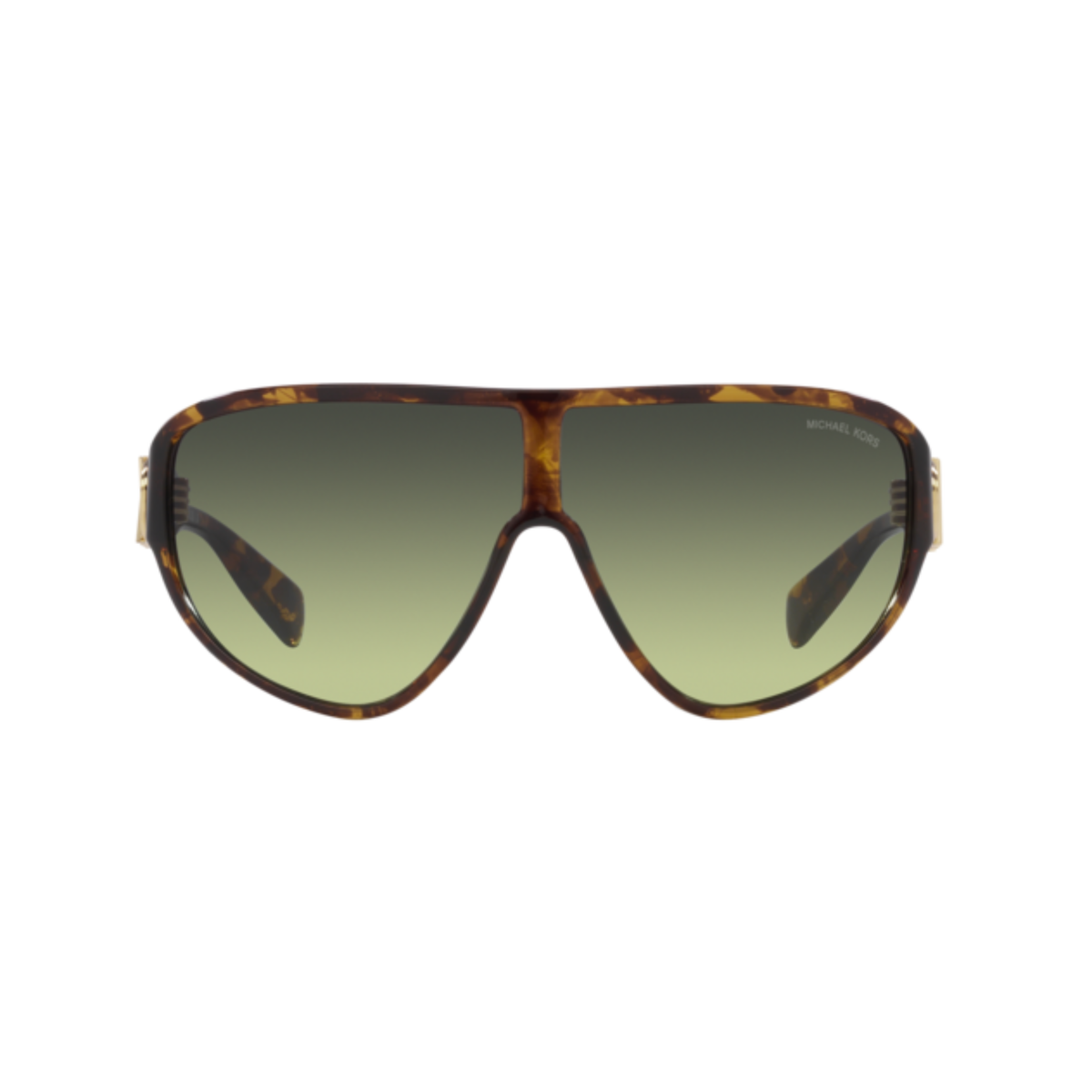 Michael Kors MK2194 women nylon rectangle shield sunglasses three-quarter view