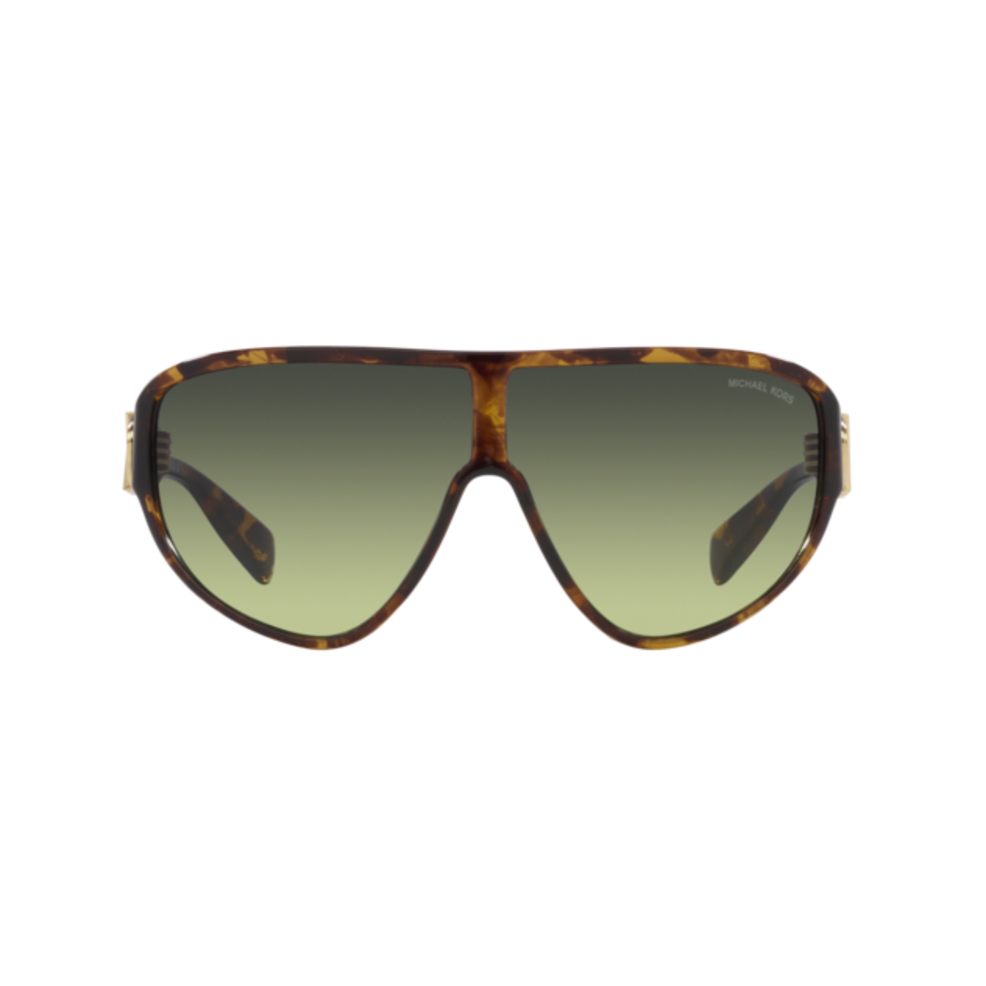 Michael Kors MK2194 women nylon rectangle shield sunglasses three-quarter view