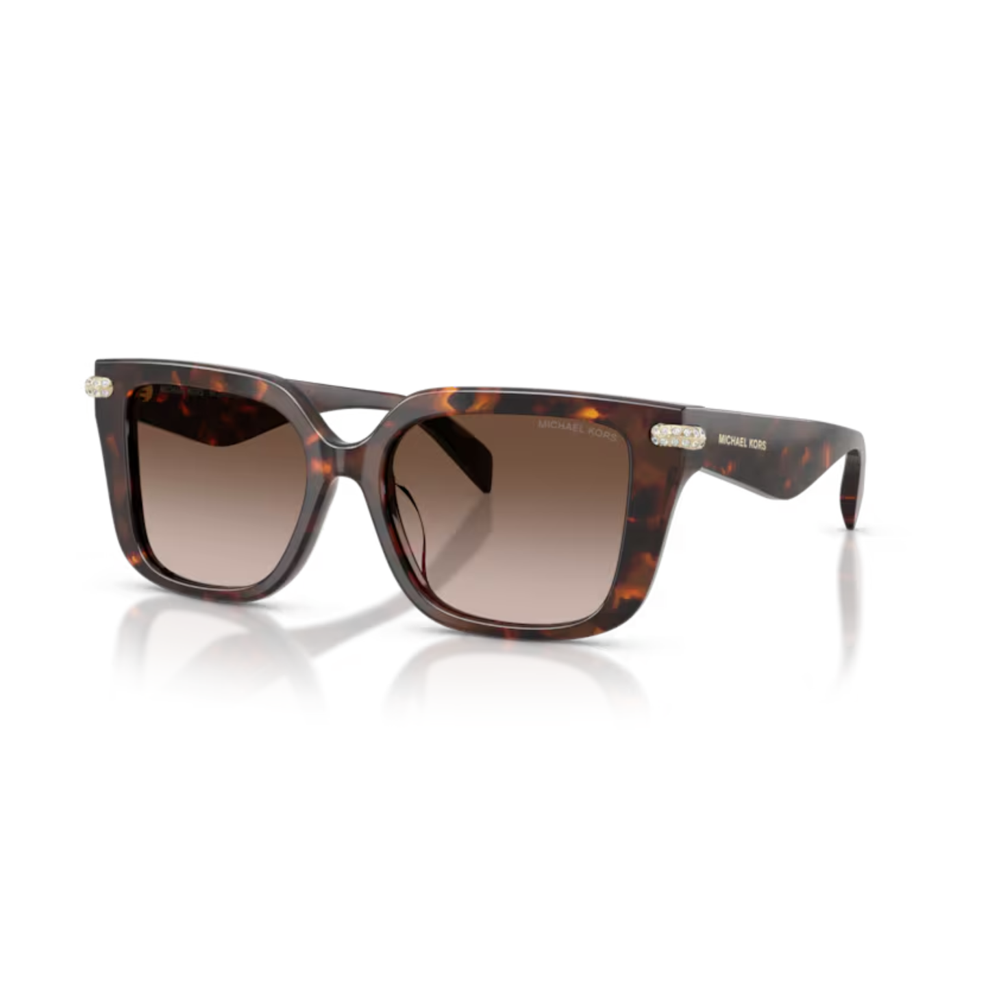 TortoiseBrown403113 Michael Kors MK2275BU Santo Domingo square sunglasses for women