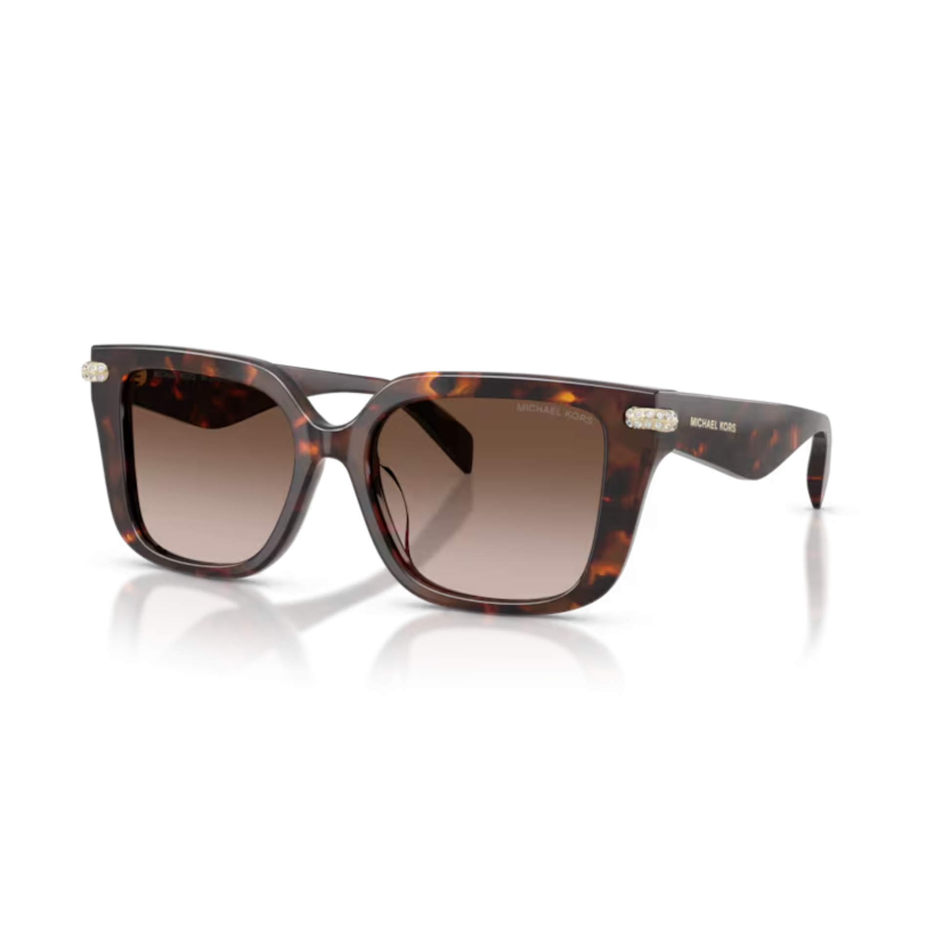 TortoiseBrown403113 Michael Kors MK2275BU Santo Domingo square sunglasses for women