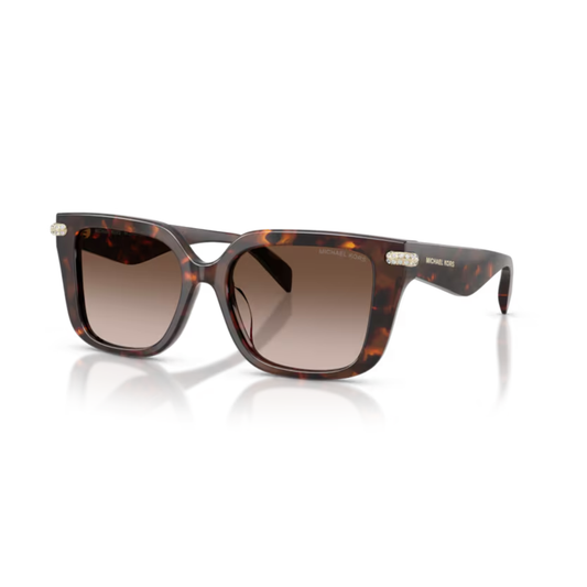 TortoiseBrown403113 Michael Kors MK2275BU Santo Domingo square sunglasses for women