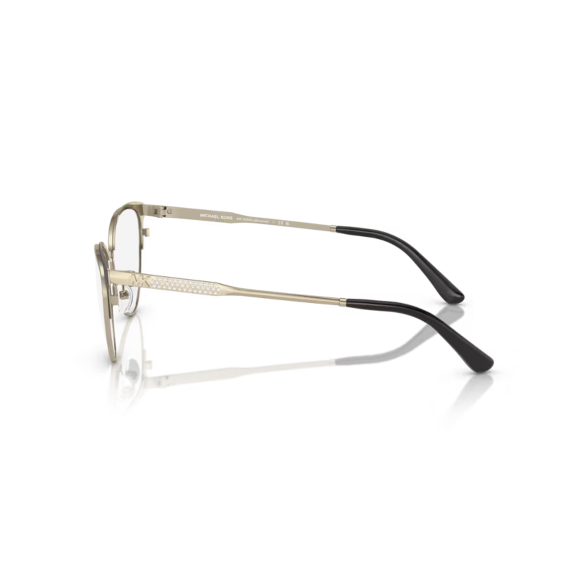 Michael Kors MK3064B women’s metal cat-eye full rim frame three quarter view