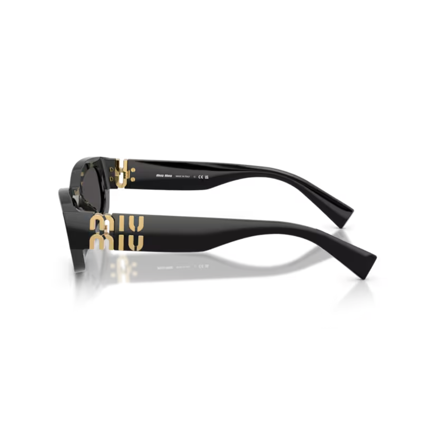 MiuBlack16K08Z Miu Miu MU B04S irregular sunglasses for women