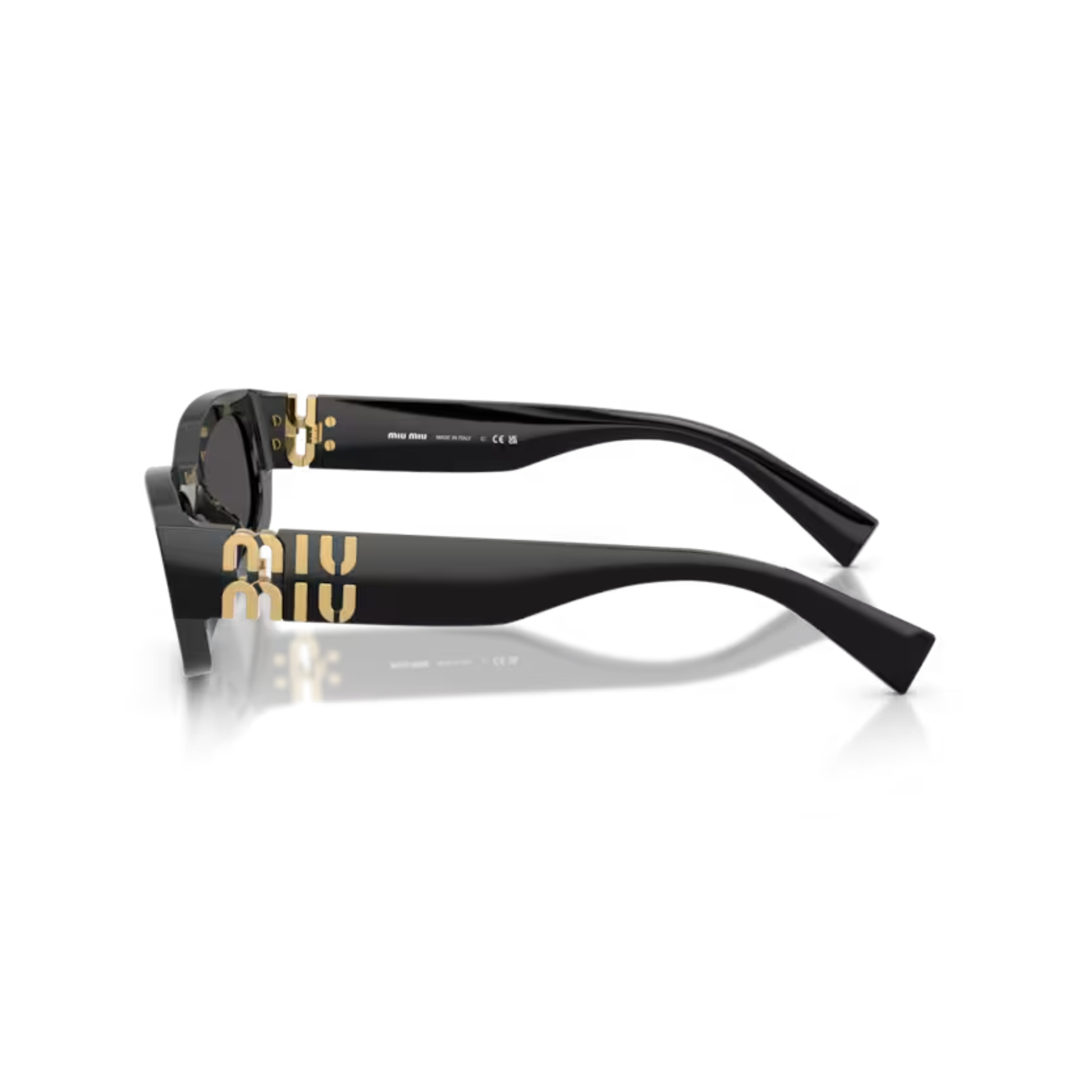 MiuBlack16K08Z Miu Miu MU B04S irregular sunglasses for women