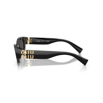 MiuBlack16K08Z Miu Miu MU B04S irregular sunglasses for women