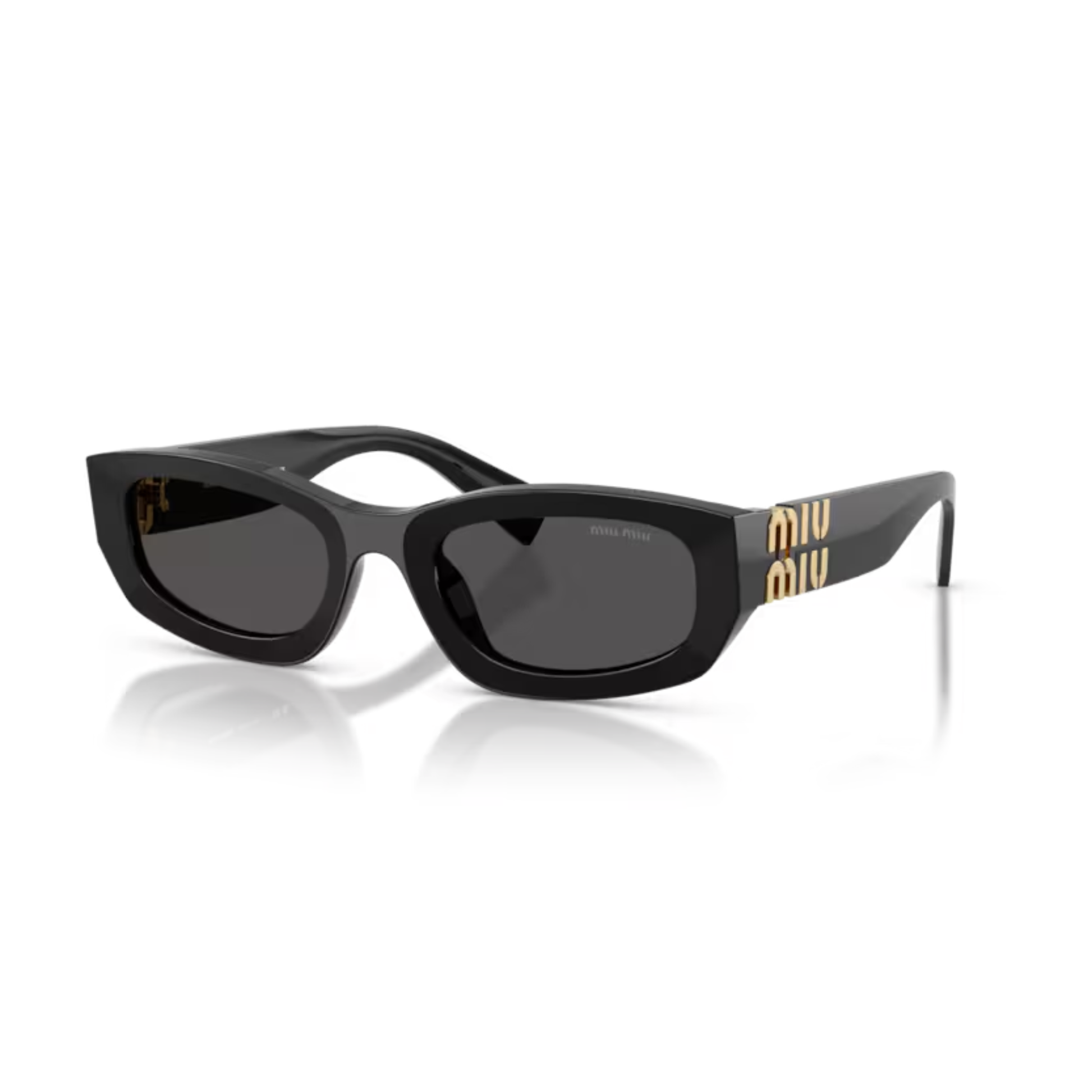 MiuBlack16K08Z Miu Miu MU B04S irregular sunglasses for women