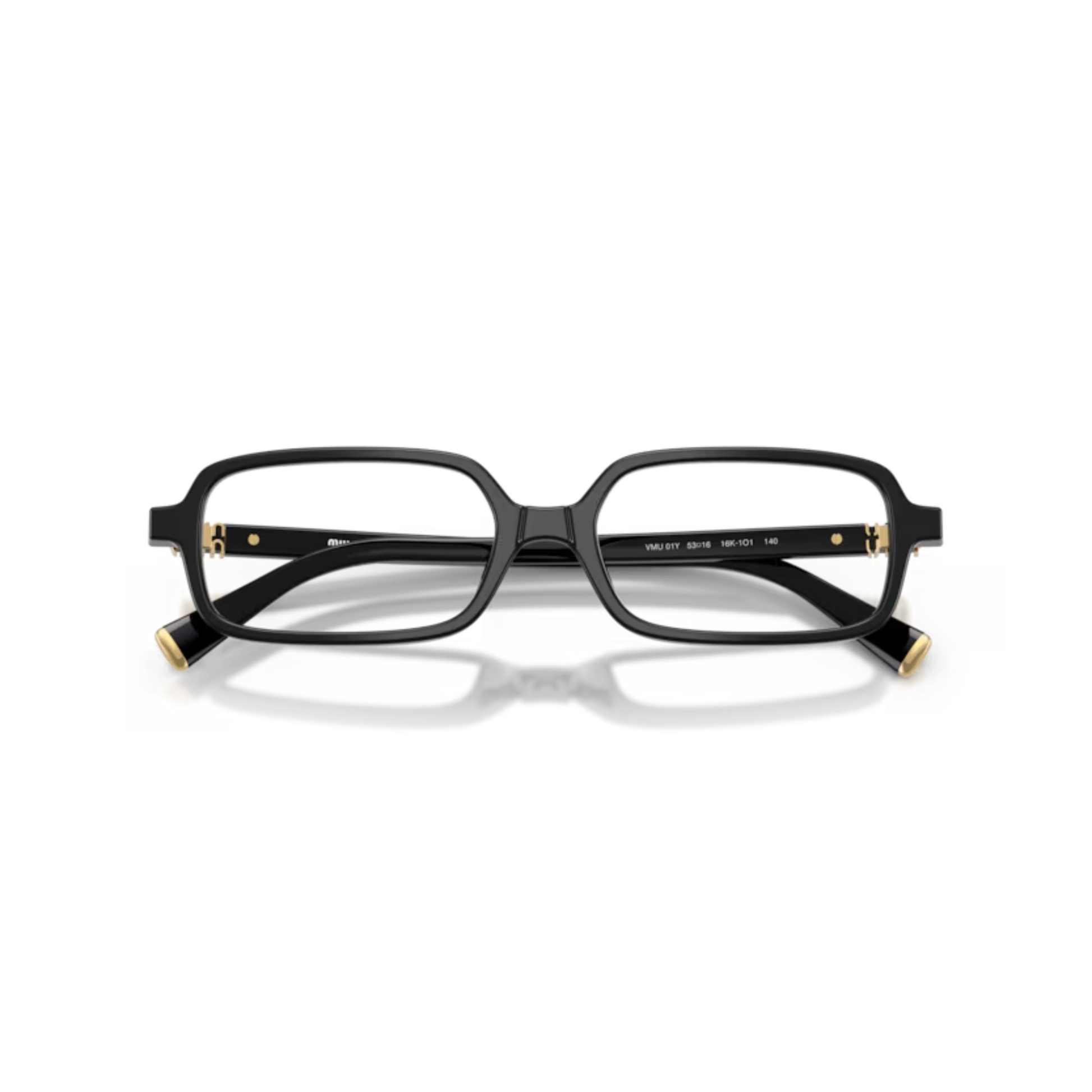 Miu Miu MU01YV women's rectangle full-rim optical frame with premium Italian craftsmanship and luxury designer styling.