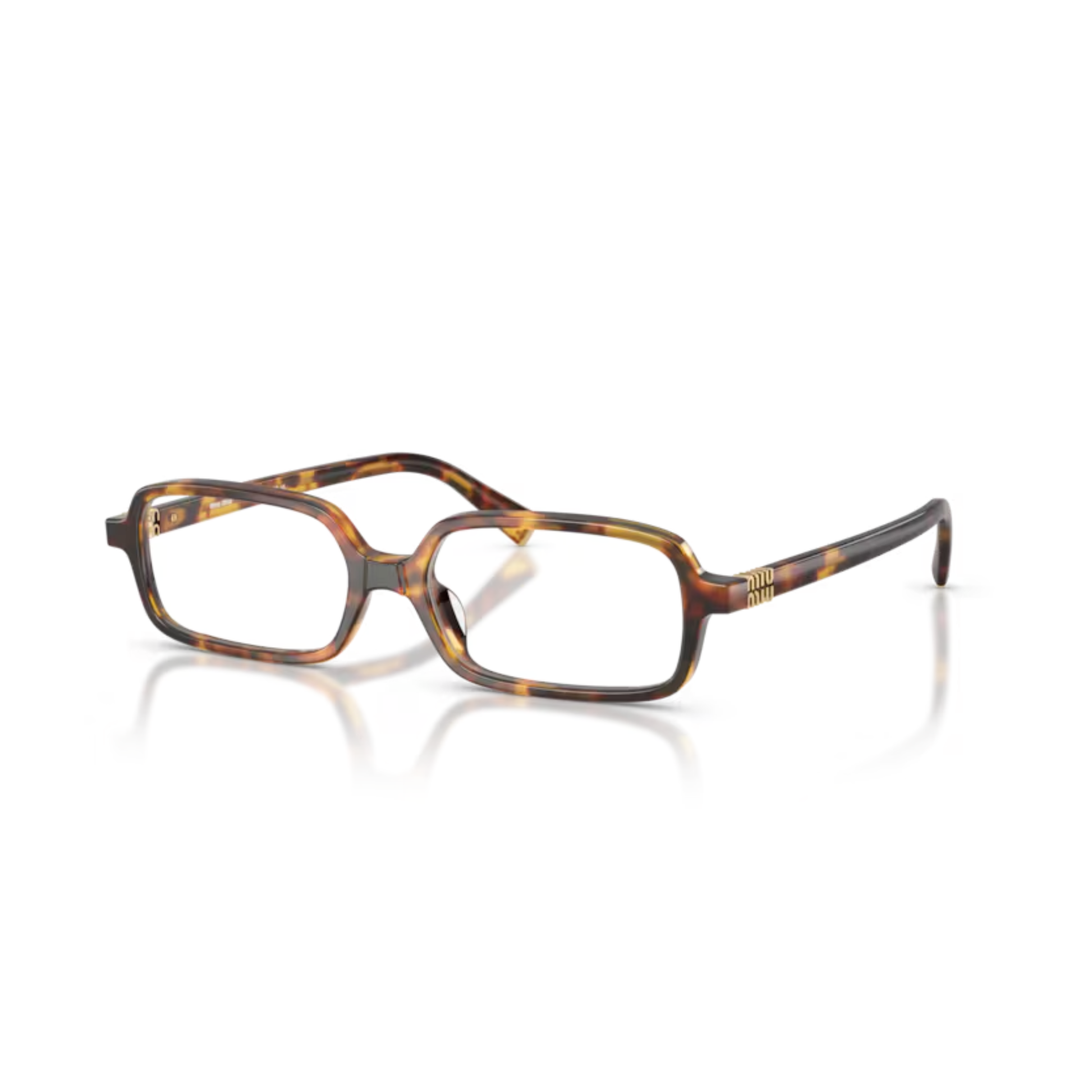 Miu Miu MU01YV women's rectangle full-rim optical frame with premium Italian craftsmanship and luxury designer styling.