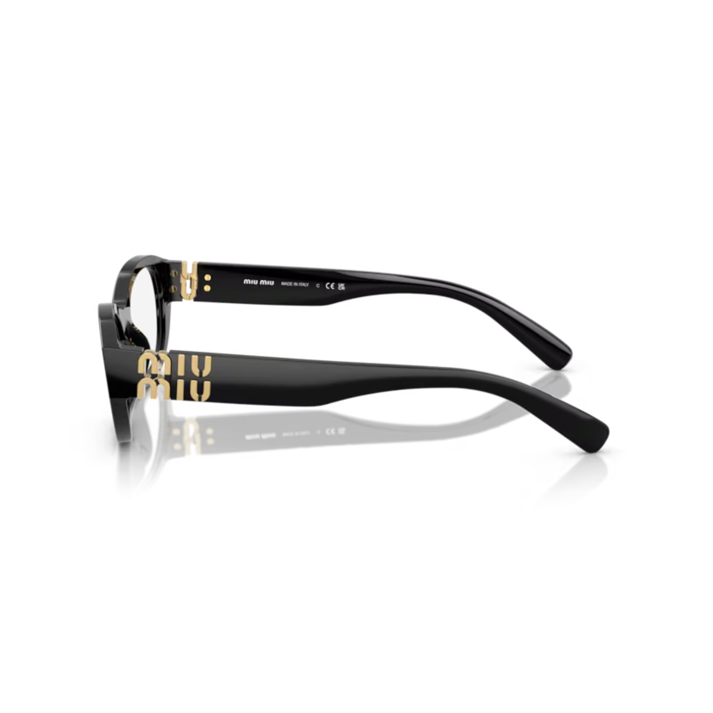 Miu Miu MU03WV women's irregular full-rim optical frame with distinctive luxury designer styling.