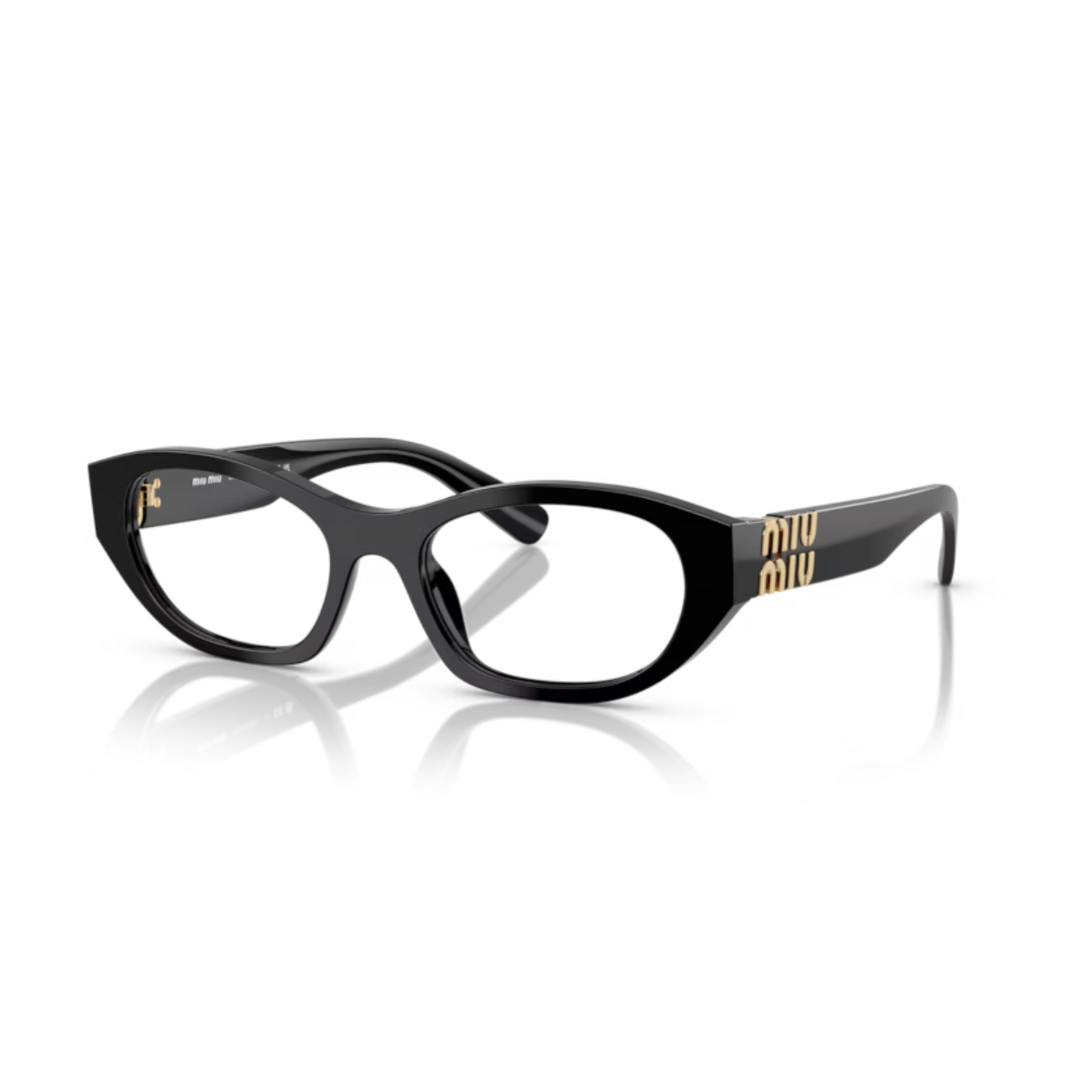 Miu Miu MU03WV women's irregular full-rim optical frame with distinctive luxury designer styling.
