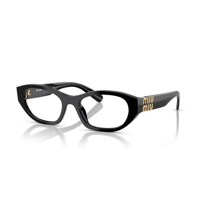 Miu Miu MU03WV women's irregular full-rim optical frame with distinctive luxury designer styling.