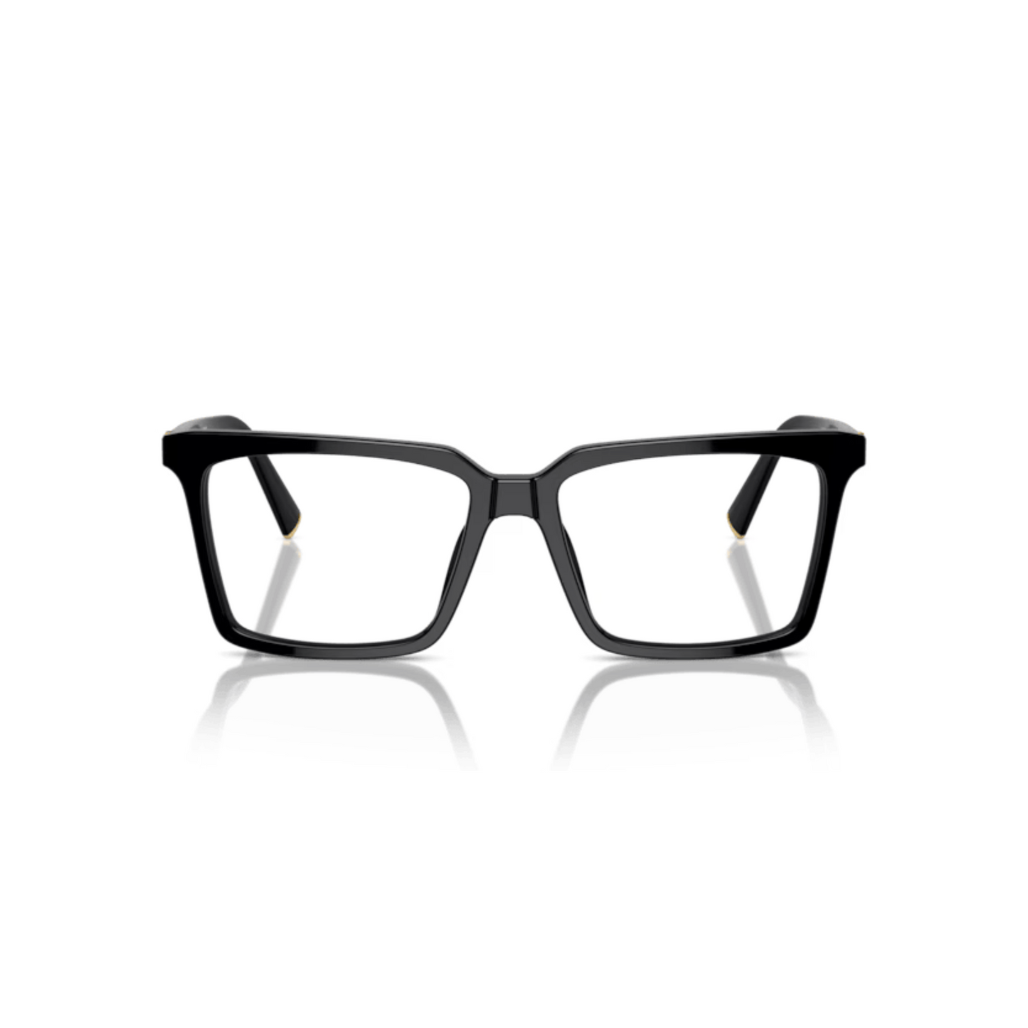 Miu Miu MU08XV Black/16K1O1 optical glasses in black with oversized square full-rim frame