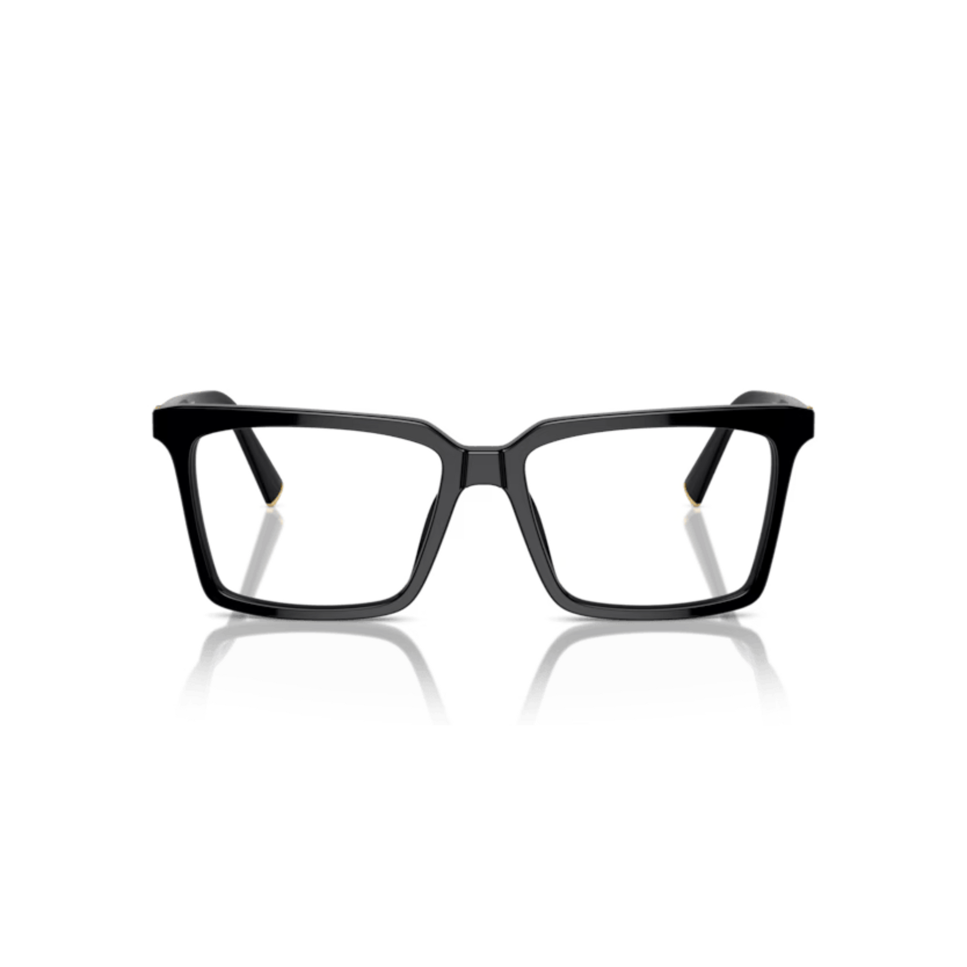 Miu Miu MU08XV Black/16K1O1 optical glasses in black with oversized square full-rim frame