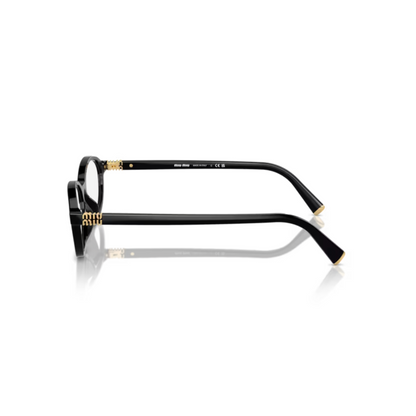 Miu Miu MU09XV women's cat-eye optical frame featuring premium Italian craftsmanship and an elegant full-rim design.