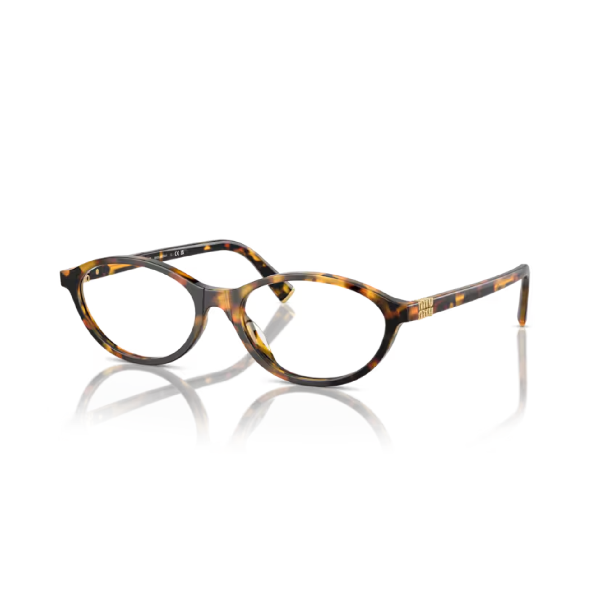 Miu Miu MU09XV women's cat-eye optical frame featuring premium Italian craftsmanship and an elegant full-rim design.
