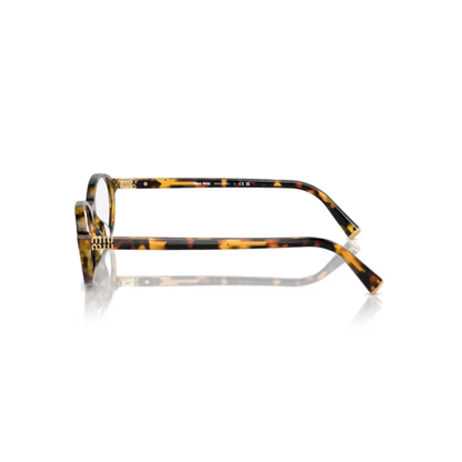 Miu Miu MU09XV women's cat-eye optical frame featuring premium Italian craftsmanship and an elegant full-rim design.