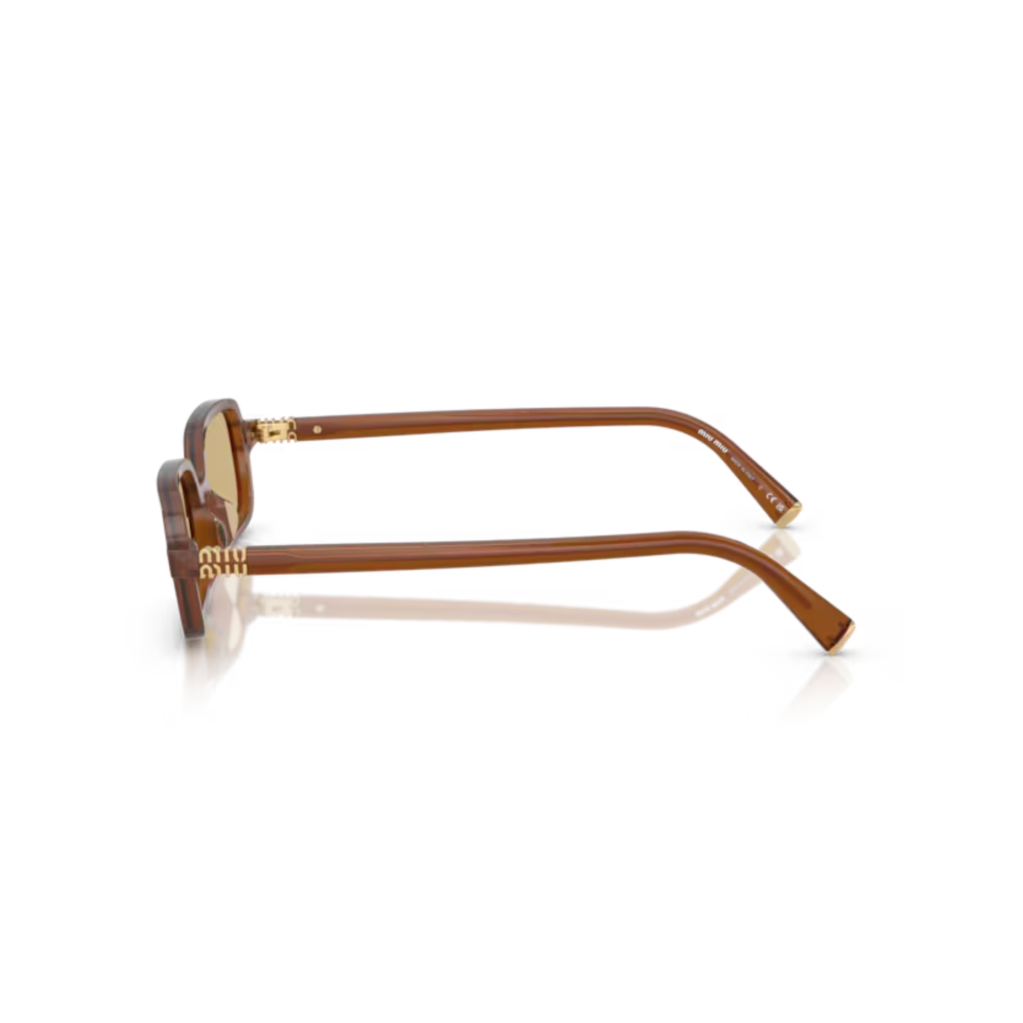 Miu Miu MU11ZS women's rectangle sunglasses with premium designer styling and UV-protective lenses.