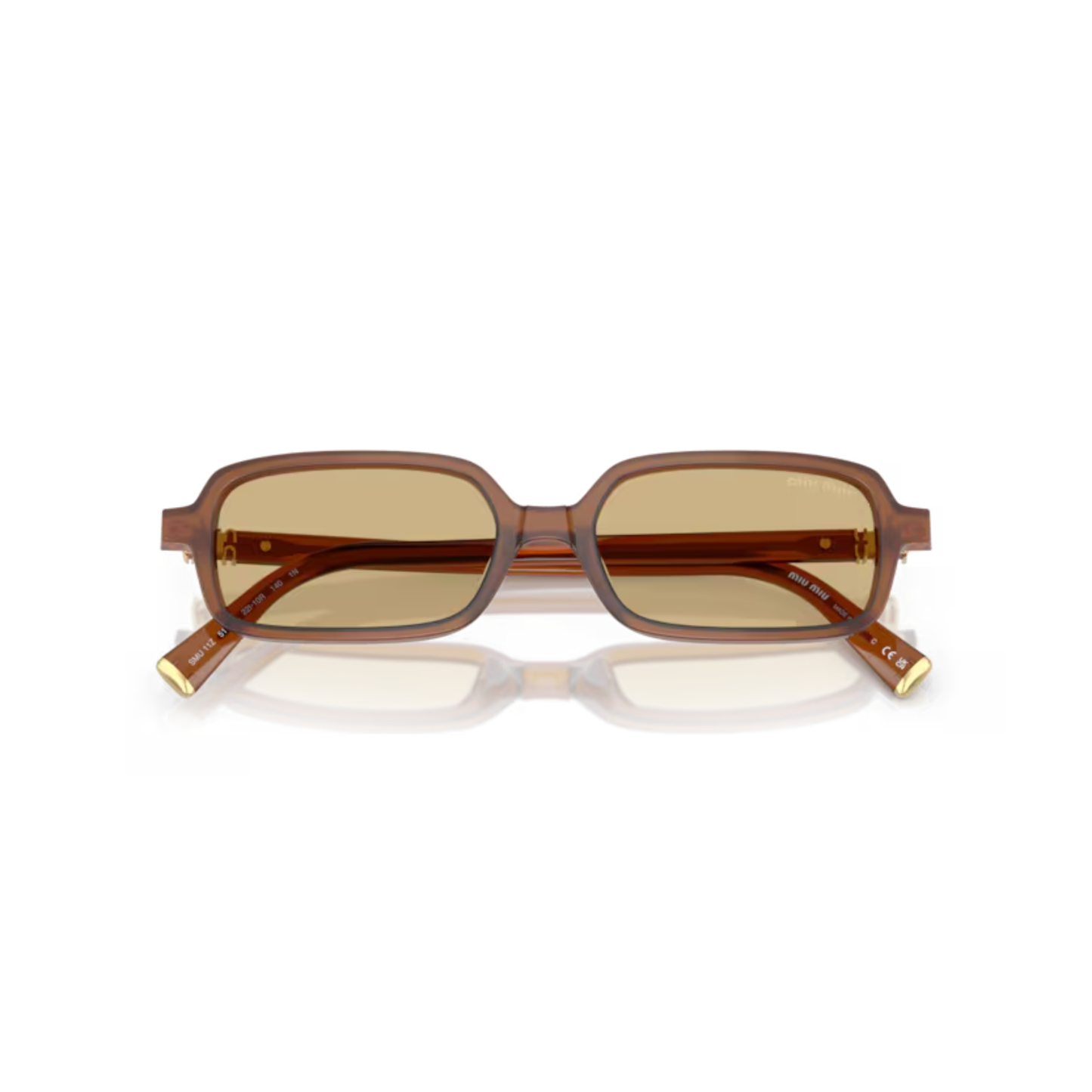 Miu Miu MU11ZS women's rectangle sunglasses with premium designer styling and UV-protective lenses.