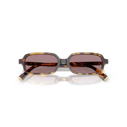 Miu Miu MU11ZS women's rectangle sunglasses with premium designer styling and UV-protective lenses.